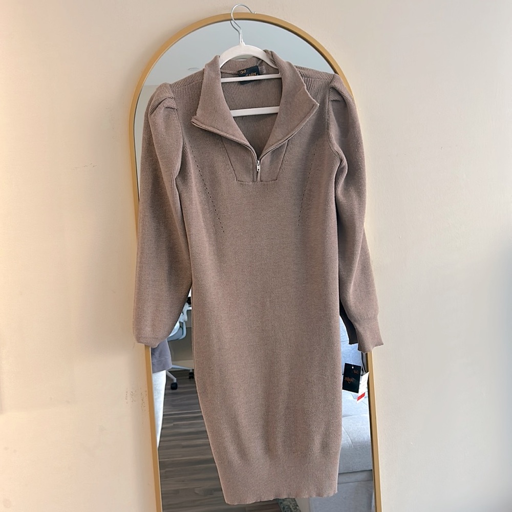 Long sleeve sweater dress XS